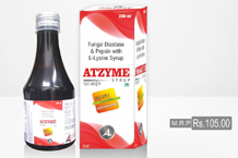 pcd Pharma Products - Atlina Lifesciences haryana -	atzyme syrup.jpeg	